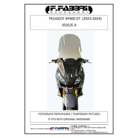 Parabrezza scooter FABBRI trasparente exclusive 420x700mm