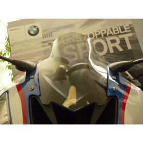 FABBRI Transparente Doppelblase Motorrad-Windschutzscheibe für BMW S1000RR
