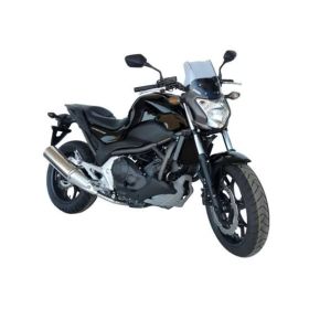 FABBRI Klarsicht-Rauch Motorrad-Windschutzscheibe Naked-Sport-Touring 260x315mm