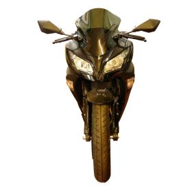 FABBRI Dark Smoke Double Bubble Windscreen for Kawasaki Ninja 300