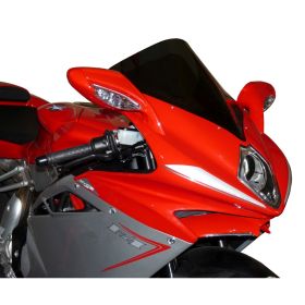 FABBRI Motorrad-Windschutz dunkler Rauch Doppelblase anti-reflexbedruckter Oberfläche