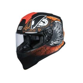 Casco integrale ORIGINE DINAMO FIGHTER rosso fluo/nero opaco