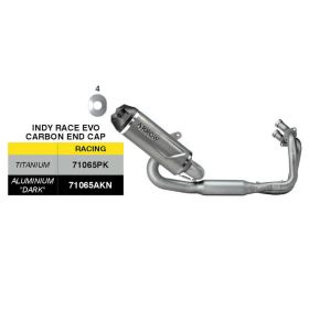 Marmitta completa ARROW racing Indy Race EVO titanio per Kawasaki Z 650