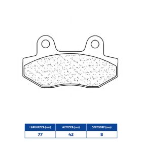 CL BRAKES 3087MSC Bremsbelagsatz Sintermaterial