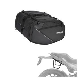 SHAD SL58 Seitentaschen-Kit schwarz SR für HONDA CB 500 Hornet / CBR 500 R
