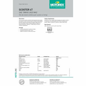 MOTOREX SCOOTER 4T Motoröl SAE 10W/40 JASO MA2 Flasche 1L