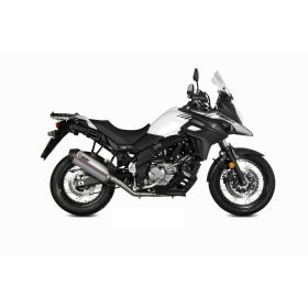 Vollständige MIVV Oval Titan-Auspuffanlage mit Carbon-Endkappe für SUZUKI V-Strom 650