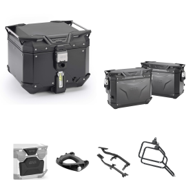 GIVI EVO SMART Top Case Luggage Kit Black Aluminum 42/37-33L for BMW R GS