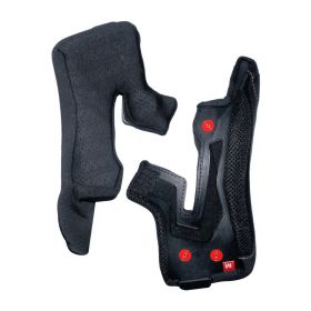Coppia Guanciali Nero Casco CGM 333 ONYX Taglia S
