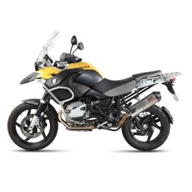 MIVV Oval Slip-On Auspuff genehmigt Titan Carbon-Endkappe R 1200 GS/Adventure 2010-2012