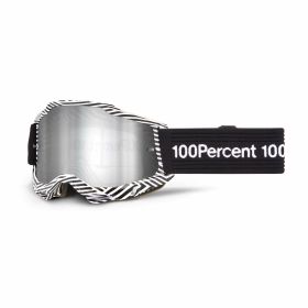 Maschera motocross 100% ACCURI 2 SAMBA lente specchio argento