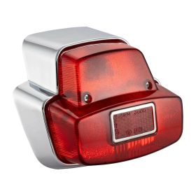 Fanale posteriore PREMIM QUALITAT Repro Antik vetro rosso per Vespa 125 Super