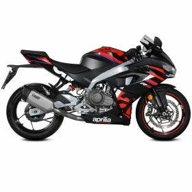 MIVV genehmigte komplette Auspuffanlage SR-1 hochgradig Titan für APRILIA RS 457