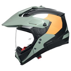 Casque enduro modulable NOLAN N70-2 X Selvado 348 noir vert gris
