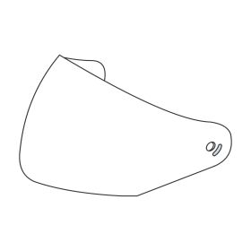 Visor for TUCANO URBANO FASTFLIP helmets transparent