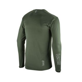 LEATT Enduro 4.0 Maillot de VTT à Manches Longues Pine Green en Tissu IceYarn