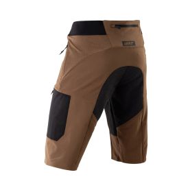 Pantaloncini tecnici MTB LEATT Gravity 4.0 marrone terra impermeabili