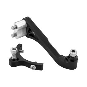 Universelles schwarz eloxiertes Lenkerdämpfer-Montageset S6X für Vespa 50/125