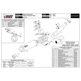 Marmitta Slip-on nera MIVV Gp per APRILIA rsv4 aprc