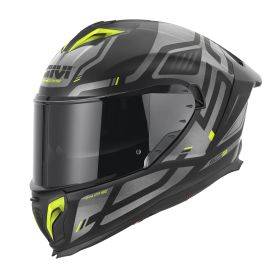 GIVI 50.3 Quasar Integralhelm schwarz Titan gelb