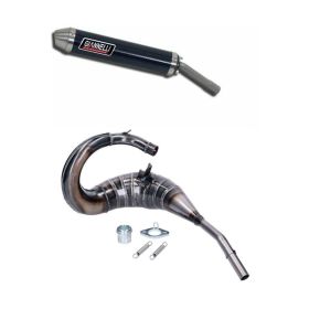 Complete GIANNELLI exhaust enduro 2T carbon silencer for Derbi DRD 50 PRO SM