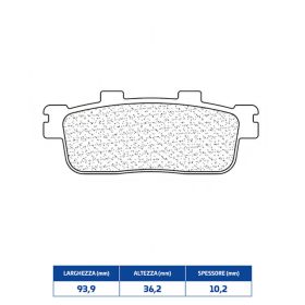 Plaquettes de frein CL BRAKES 3092MSC paire en composé fritté