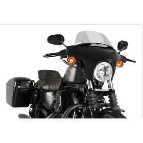 Pare-brise PUIG Batwing SML Touring Smoke léger pour Harley Davidson