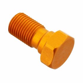 Boulon de banjo simple JMT M10x1 en aluminium orange