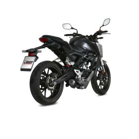 Vollschwarzes MIVV Mk3-Auspuffsystem für HONDA CB 125 R 2018-2020
