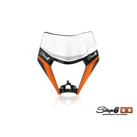 Grafica Maschera Faro Stage6 arancione per Ktm Exc