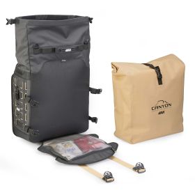 Coppia borse laterali Unifit GIVI GRT709B CANYON impermeabili 35L