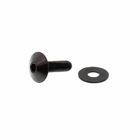 JMP Edelstahlschraube Senkkopf M6x1 20mm schwarz eloxiert