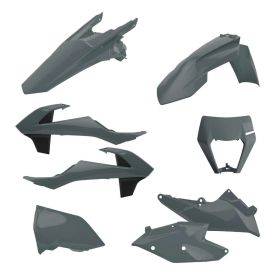 Kit 8 carene plastiche POLISPORT grigio 90917 per Ktm