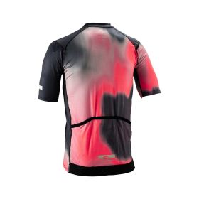 Maillot LEATT Endurance 3.0 MTB noir heatmap respirant avec poches à fermeture éclair YKK
