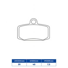 CL BRAKES Bremsbelag-Paar Sinterverbindung