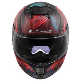 Casco Integrale LS2 FF808 STREAM II Jungle Nero Opaco Rosa Blu
