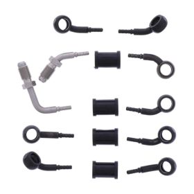 JMP 5 Stahlbremsleitungen HBF-7743-V-MBK Schwarz für Suzuki GSF 1250