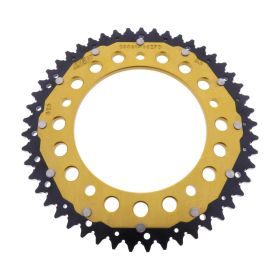 Corona ZF 49 denti passo 525 oro nera dual per Indian FTR 1200
