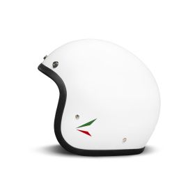 Jet Helm Cafe Racer DMD RETRO Ita Weiß Glanz
