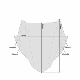 GIVI Dunkel Windschutzscheibe 28x36,5 cm für CF MOTO 650NK