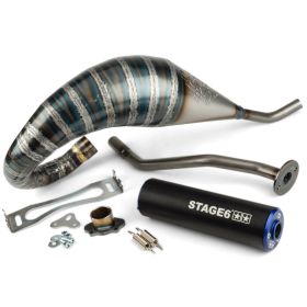 STAGE6 R/T Komplettauspuff 70-80 Hoch Schwarz/Blau