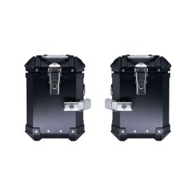 Valises latérales moto GPR ALPI-TECH noir 38/38L sans supports latérales