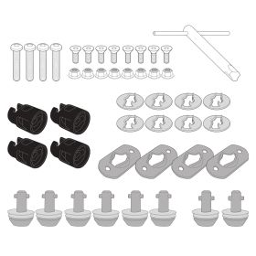 Kit Rapid Release GIVI 14RKIT per telai valigie laterali