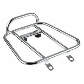 Portapacchi posteriore PLC cromato interase fori 23,5cm per Vespa/PV/ET3