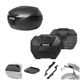 SHAD Complete kit SH39 black and SH38X carbon for ROYAL ENFIELD Himalayan 450