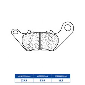 Hintere Bremsbelagsatz CL BRAKES 1241RX3 sintercompound für Straßenmotorräder