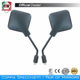 Coppia specchietti manubrio omologati FAR 0772/0773 neri