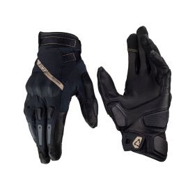 Gants moto LEATT ADV HydraDri 7.5 Short Stealth noir gris imperméables