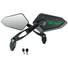 Miroir noir de rue paire avec logo vert BENELLI TRK 702 TRK 702 X