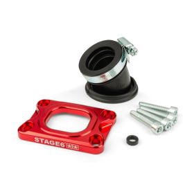 Collettore aspirazione STAGE6 360° rosso per MIKUNI TM24